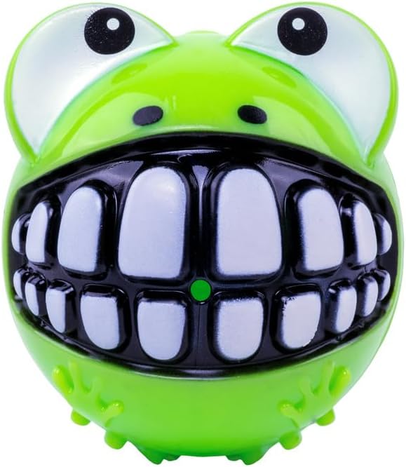 KONG Grinz Frog Dog Toy – Medium Green