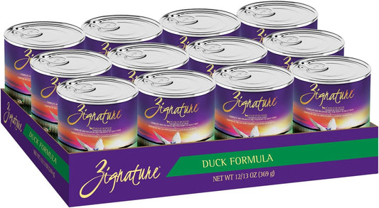 Zignature Duck Formula Wet Canned Dog Food 13oz, case of 12