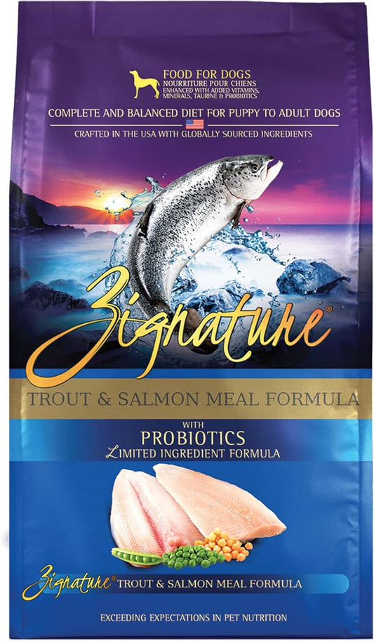 Zignature Dry Dog Food - Trout and Salmon Meal Formula