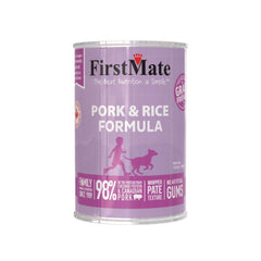 FirstMate Pork &amp; Rice Wet Dog Food (Pâté) – 12.2oz Can (Single)