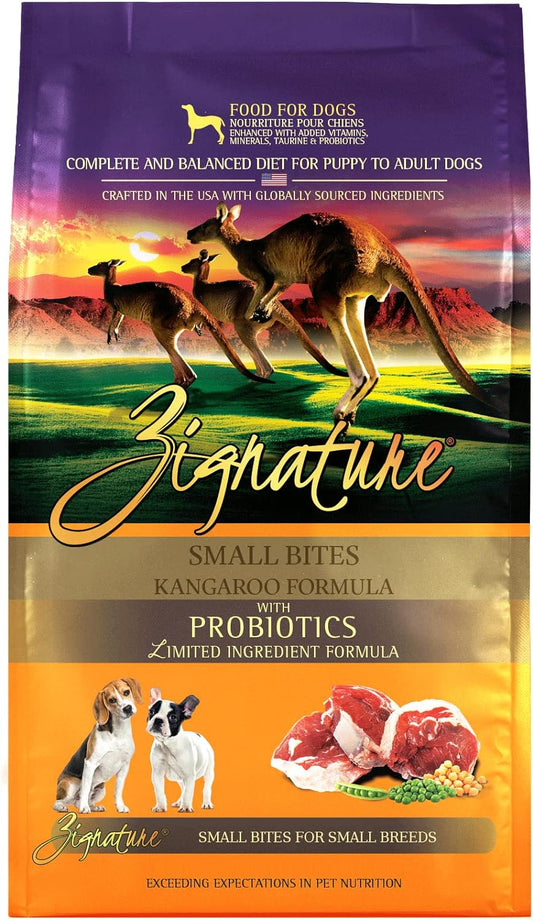 Zignature Kangaroo Limited Ingredient Formula Small Bites Dry Dog Food