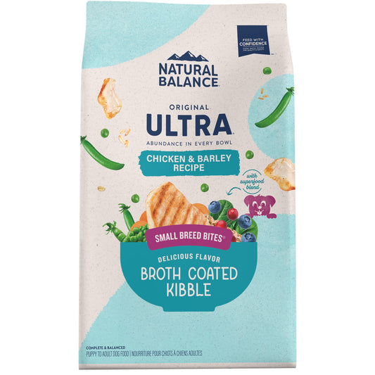 Natural Balance Original Ultra Chicken & Barley Small-Breed Bites Dry Dog Food 11 Pound (Pack of 1)