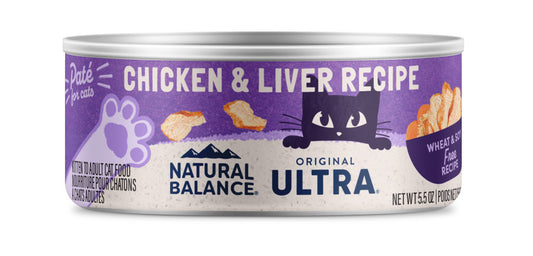 Natural Balance Pet Foods Original Ultra Canned Cat Food Chicken & Liver, 24ea/5.5 oz