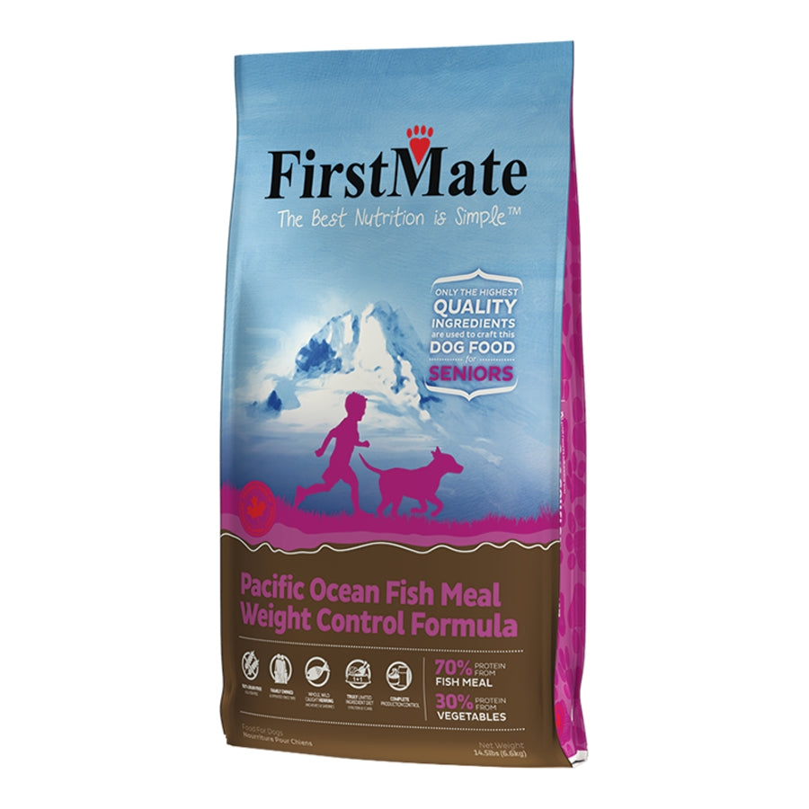 FirstMate Limited Ingredient Grain-Free Senior Weight Control Pacific Ocean Fish Dog Food – Kibble