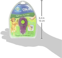 PetSafe Clik-R Dog Training Clicker - Positive Behavior Reinforcer for Pets - All Ages, Puppy and Adult Dogs - Use to Reward and Train - Training Guide Included