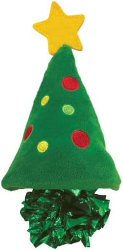 KONG Holiday Crackles Christmas Tree Cat Toy