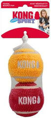 KONG Sport Softies Sherpa Fleece Covered Tennis Balls No Squeaker Quiet Dog Toy