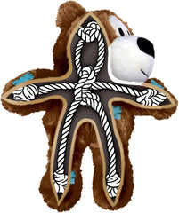 KONG Wild Knots Bear Soccer Player Dog Toy – Brazil Medium/Large