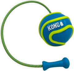 KONG Bunji High-Viz Brightly Colored Glow in The Dark High Visibility Fetch and Retrieve Durable Bouncy Ball Assorted