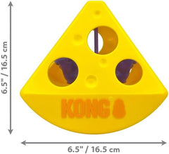 KONG Rewards Rocker - Wedge of Cheese - Interactive Puzzle Catnip/Treat Dispensing Toy