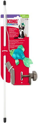 KONG Connects Angler Door Teaser - Wand Fishing Pole with Plush Crinkle Fish Filled with Catnip - Cat Toy