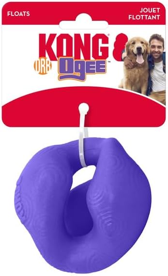 KONG Ogee Orb Dynamic Bounce Dog Toy for Fetch and Play, Floats