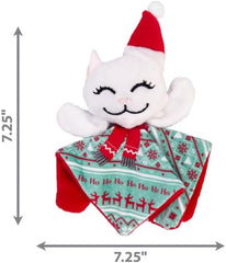 KONG Holiday Crackles Cat Toy - Santa Kitty - Assorted Patterns - With Catnip