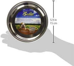 Loving Pets Bella Dog Bowls- Stainless Steel Dog & Cat Bowls - Spill Proof Dog Food Bowl, Cat Bowl, Puppy Essentials & Pet Supplies Great for Home & Travel