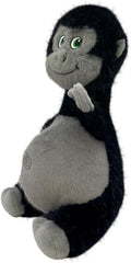 KONG Knots Belly - Soft Plush Exterior with Internal Skeleton Rope Ball and Squeaker (Gorilla)