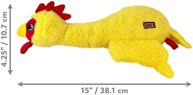 KONG Scruffs Plush Assorted Dog Toy (Chicken)