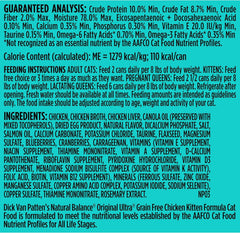 Natural Balance Original Ultra Grain Free Chicken Cat Food | Wet Canned Food for Cats Kitten Formula | 3-oz. Can (Pack of 24)