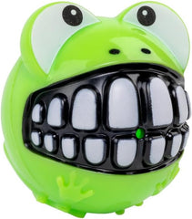 KONG Grinz Frog Dog Toy – Large Green