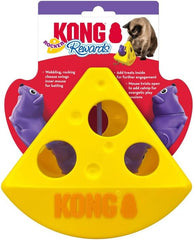 KONG Rewards Rocker - Wedge of Cheese - Interactive Puzzle Catnip/Treat Dispensing Toy