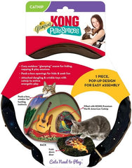 KONG Play Spaces Pop Up Glamping Tent for Cats - Dangling and Crinkle Toys