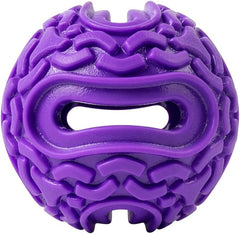 KONG Squeezz Flex Ball – Flexible Treat & Chew Holder for Dogs – Interactive Dog Toy for Fetch, Floating, & Travel – Holds Treats, Chews, & Bully Sticks