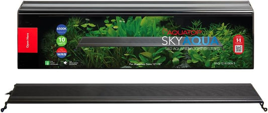Aquatop SkyAqua LED Aquarium Light, 6500K Spectrum, 3 Position Toggle Switch, Aquarium Lights for Fish Tank, UL & CSA, Natural Sunlight Illumination