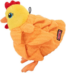 KONG Layerz Forage - Crackle Material with Plush Pockets for Treat Dispensing - Dog Toy (Hen)