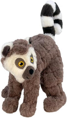 KONG Scampers Wildlife Plush Dog Toy with Low Tone Squeaker (Lemur)