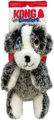 KONG Comfort Pups Low Stuffing Plush Fur and Crinkly Noise with Squeaker (Ozzie)