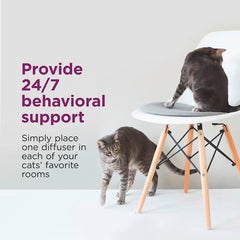Comfort Zone Single & Multi-Cat Calming Diffuser Refills for A Soothing Home, 192 ml, Pack of 4