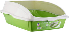 Van Ness Pets Large High Sided Cat Litter Box with Frame, Blue, CP4