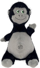 KONG Knots Belly - Soft Plush Exterior with Internal Skeleton Rope Ball and Squeaker (Gorilla)