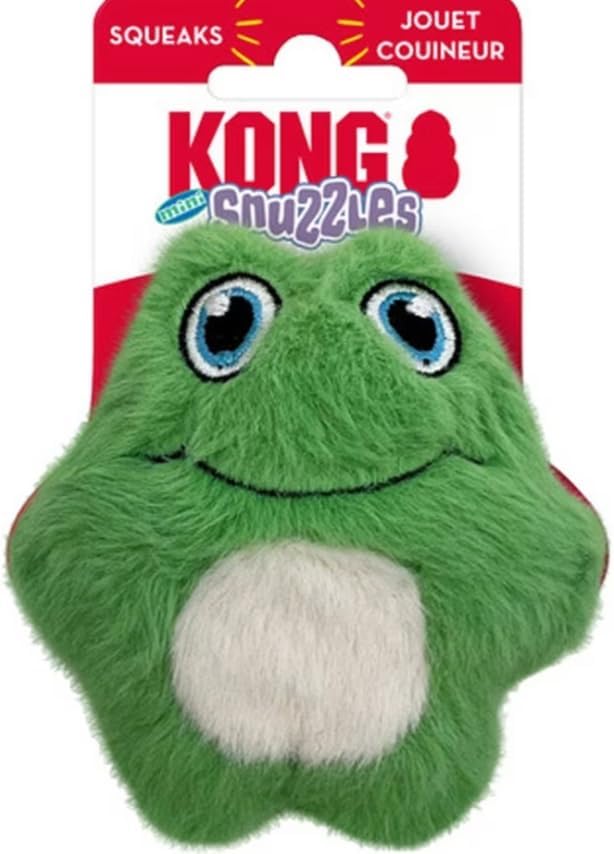 KONG Snuzzles Kiddos Mini Squeaker Dog Toy (Frog)