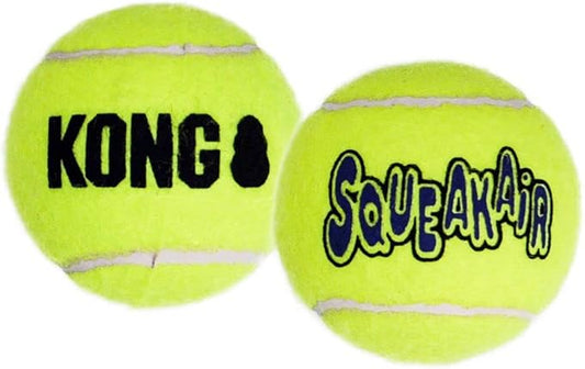 KONG Squeakair Balls, Dog Toy Premium Squeak Tennis Balls