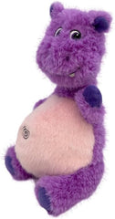 KONG Knots Belly - Soft Plush Exterior with Internal Skeleton Rope Ball and Squeaker (Hippo)