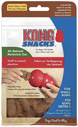 KONG - Snacks - All Natural Dog Treats Classic Rubber Toys - Liver Flavor for Large Dogs