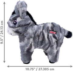 KONG Low Stuff Stripes Plush Dog Toy for All Sized Dog Breeds (Donkey)