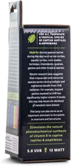 Fluker's Sun Glow 5.0 UVB Fluorescent Coil Bulb for Tropical Reptiles, Reptile Heat Light Stimulates Natural Synthesis of Vitamin D in Captive Reptiles