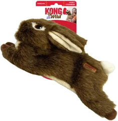 KONG Wild Low Stuff Creatures with Minimal Stuffing for Dogs (Rabbit)