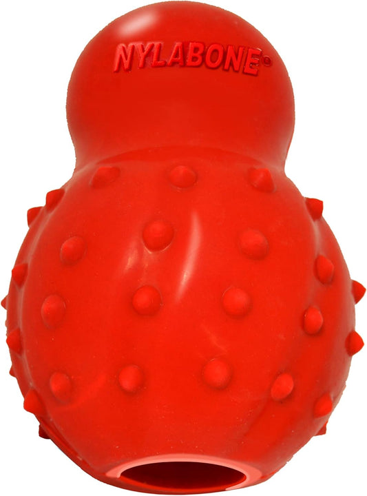 Nylabone Treatin' Cone Strong Stuffable Chew Toy for Dogs, Natural Rubber Fillable Treat Toy, Treat Dispensing Dog Toy, Bacon Flavor