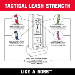 Boss Dog Tactical Adjustable Collar, Hot Pink