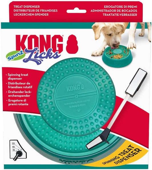 KONG Licks Spinz Rotating Textured Food Pad with Non-Skid Base