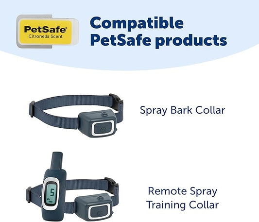 PetSafe Spray Refill - Citronella - No-Mess Replacement Cartridges Spray Dog Bark Collar Remote Training Collar - Refill Cartridge Only - 3-Pack - PAC00-16371