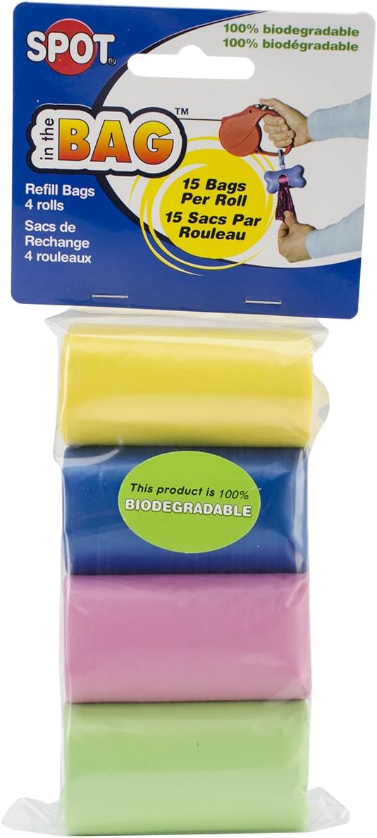 SPOT Multi Colored Dispenser Refill Bags 4 Pack