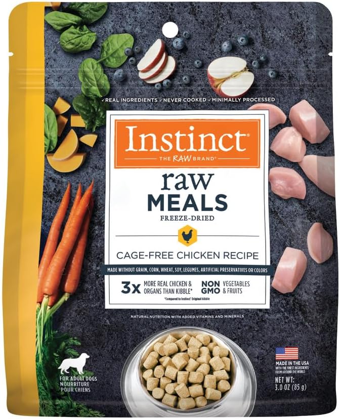 Instinct Freeze Dried Raw Meals, Natural Dry Dog Food, Grain Free - Cage Free Chicken
