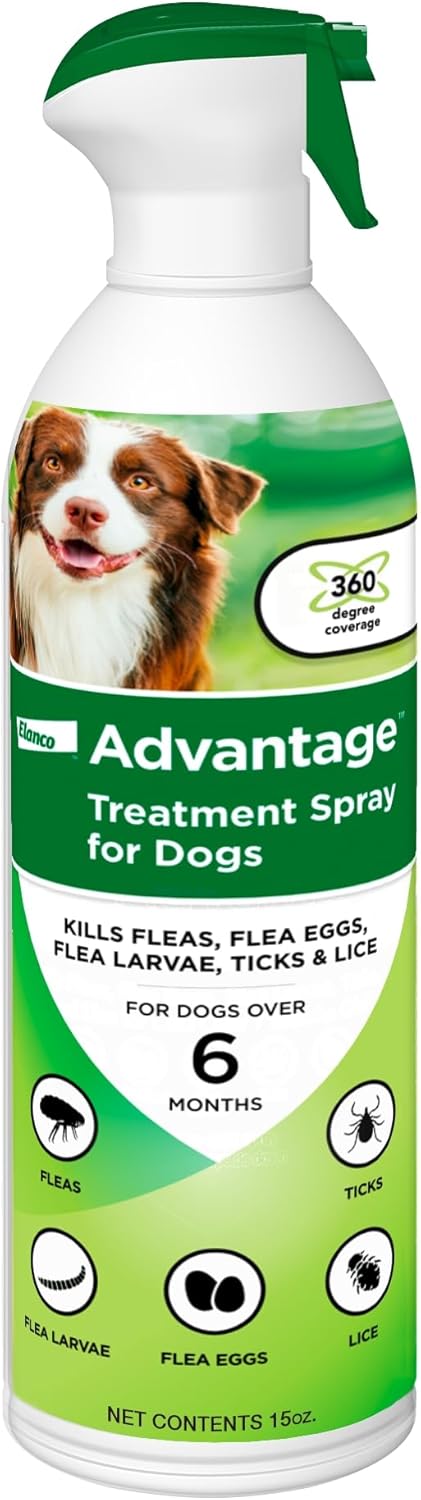 Advantage Dog Flea Treatment Spray | Kills Fleas & Ticks | Dog Flea Spray