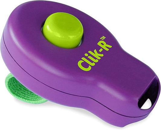 PetSafe Clik-R Dog Training Clicker - Positive Behavior Reinforcer for Pets - All Ages, Puppy and Adult Dogs - Use to Reward and Train - Training Guide Included