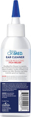 TropiClean OxyMed Preventative Dog Ear Cleaner, Vet Recommended Ear Cleaning Solution for Itch Relief, Daily Wash Drops, Safe for Cats, USA Made 4 oz