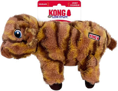 KONG Low Stuff Stripes Plush Dog Toy for All Sized Dog Breeds (Cow)