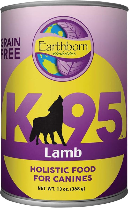 Earthborn Holistic K95 Lamb Recipe Grain-Free Canned Moist Dog Food 12 / 13 oz Can